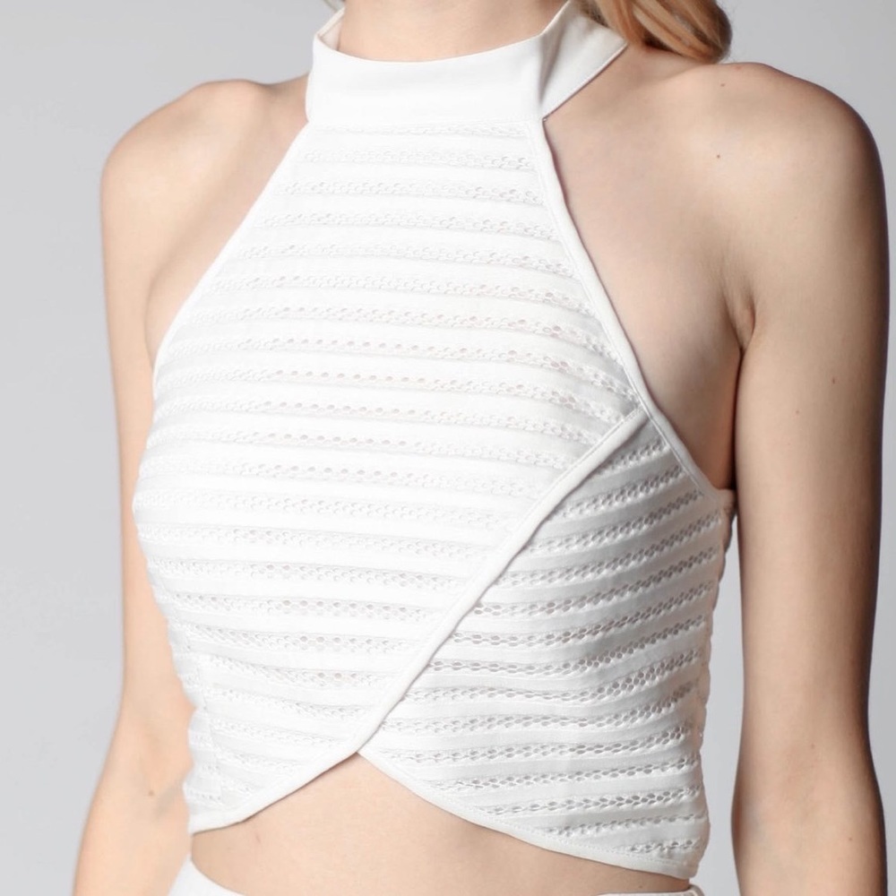 Structured Lace Halter